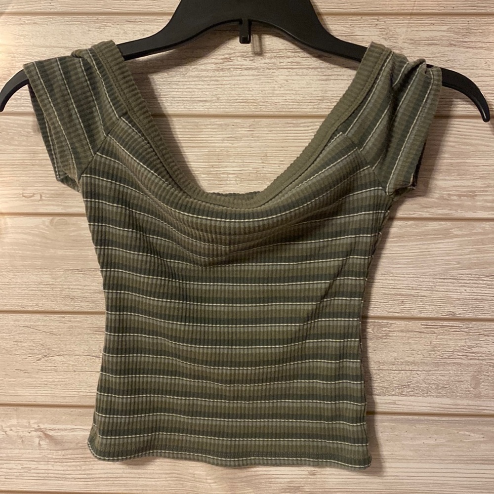Off the shoulder crop top